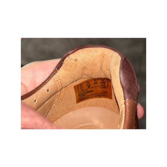 Mens Clarks Un Brawley Lace Oxford Shoes Brown Mahogany Leather 12M - Picture 9 of 13